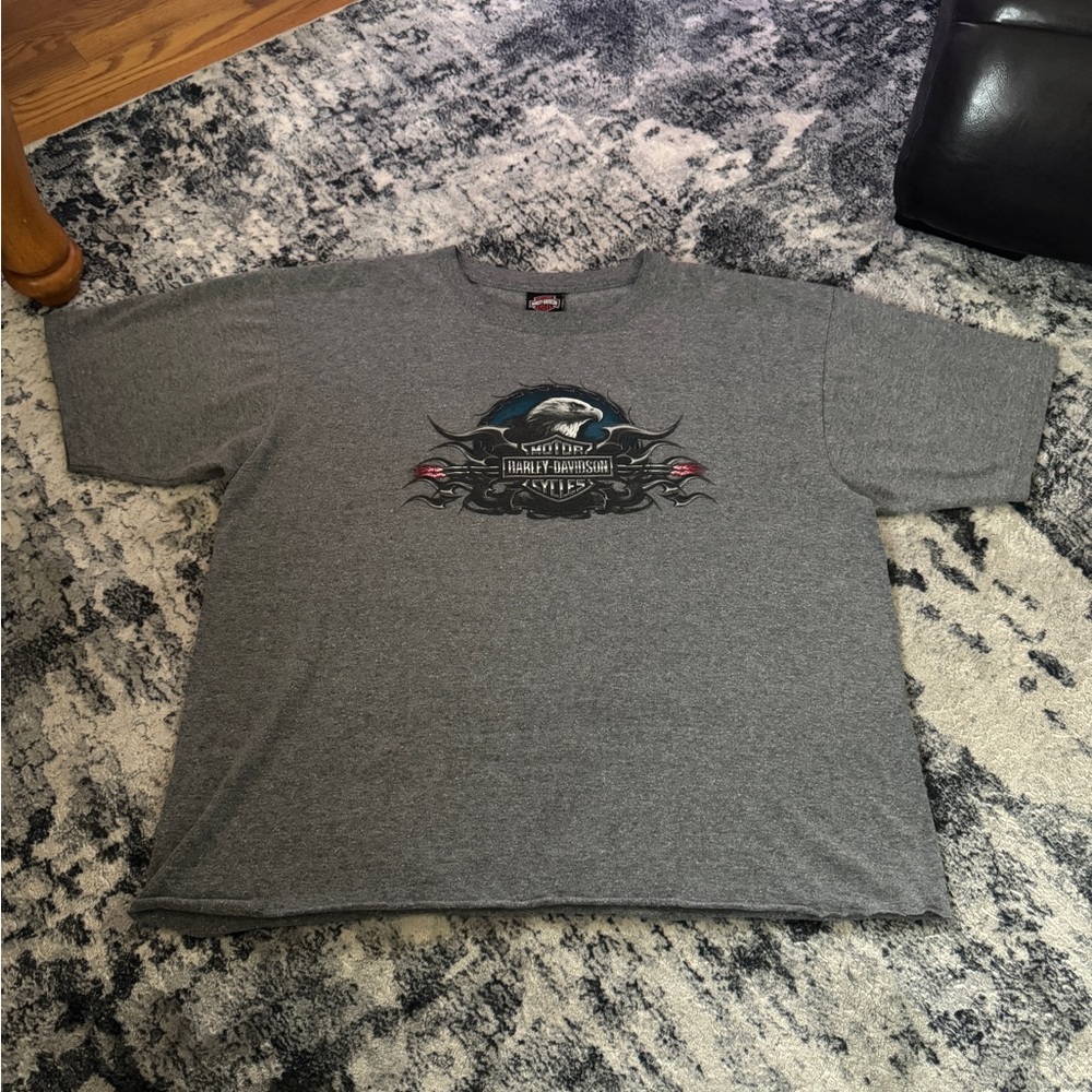 Vintage Harley Davidson Grand Canyon Heather Grey Eagle T Shirt
